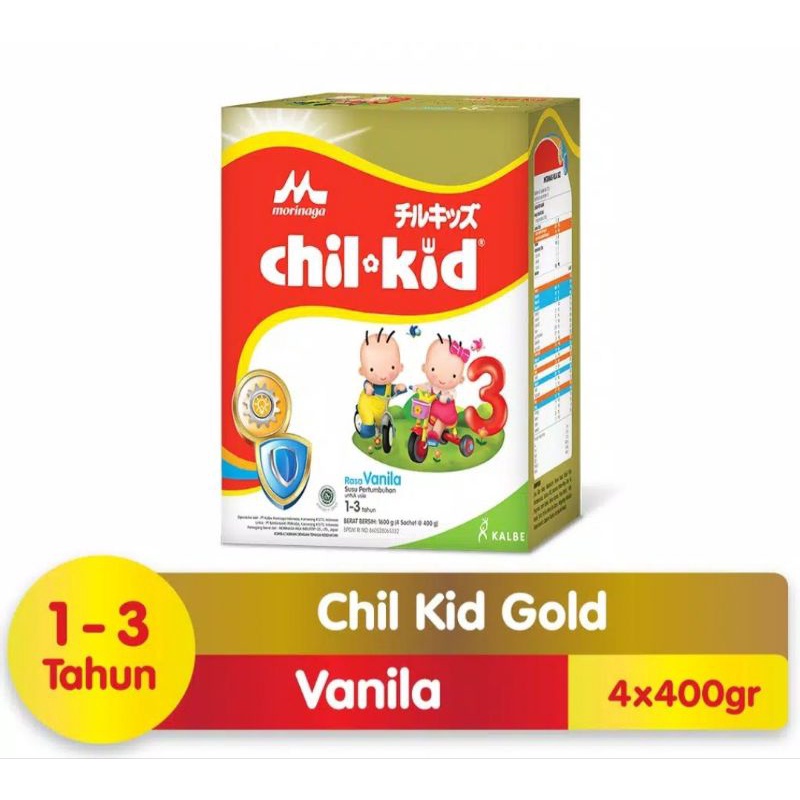 MORINAGA CHIL KID 3 GOLD VANILA/MADU 1600 GR