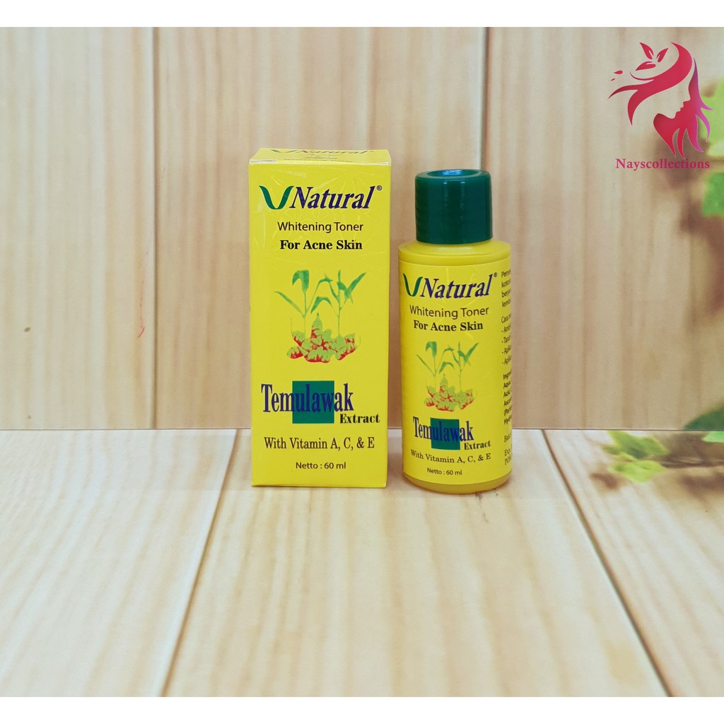 Whitening Toner For Acne Skin Temulawak V Natural Bpom Indonesia