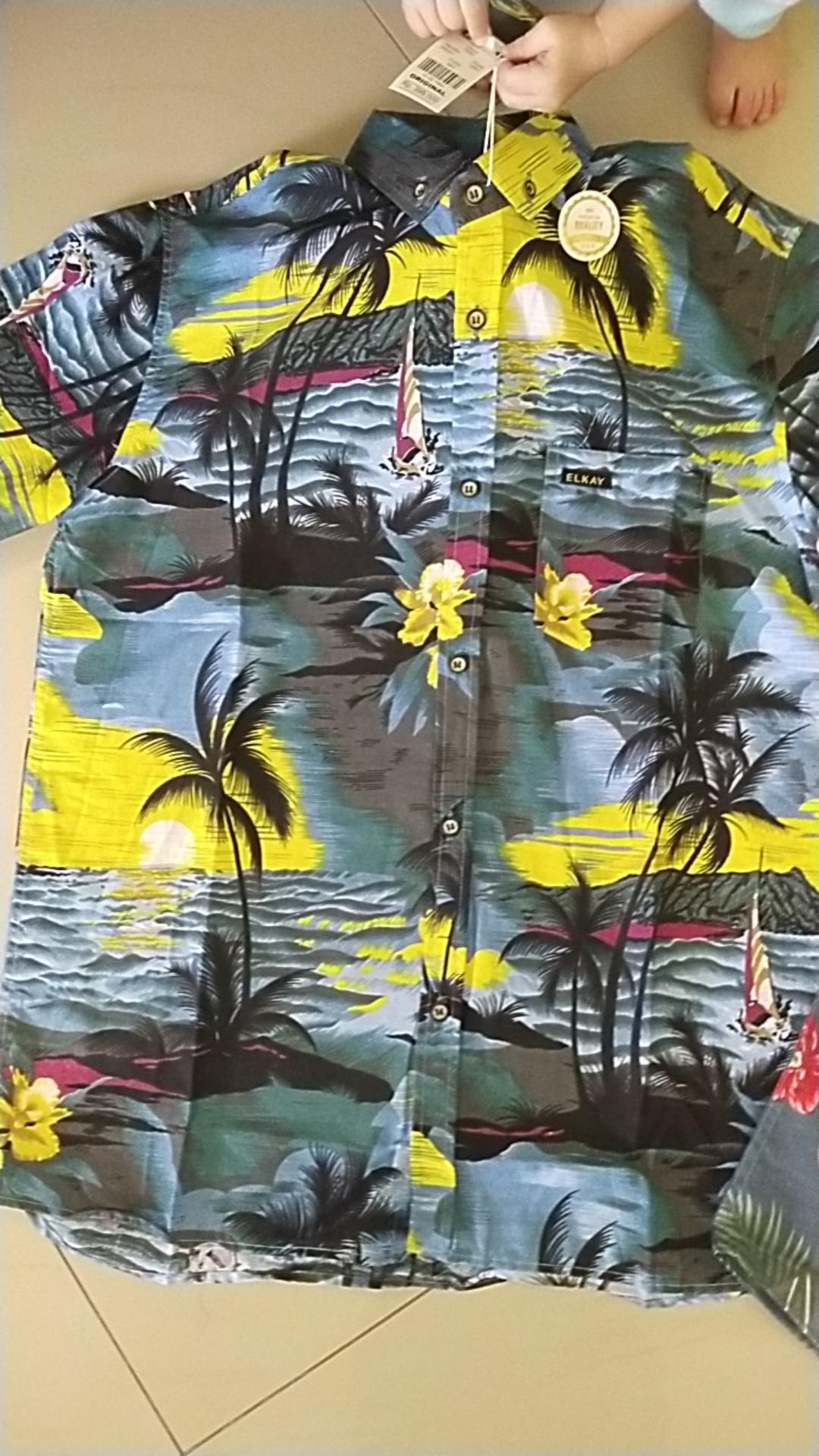 Bisa Pilih Motif ) Kemeja Surfing Lengan Pendek | Hem Surfing