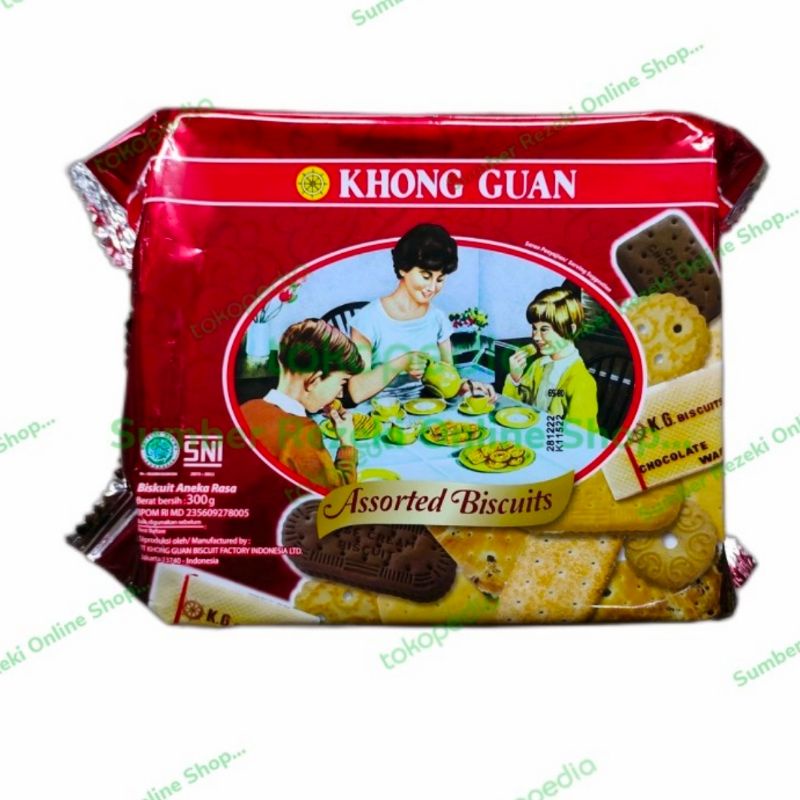 

Biskuit Khong Guan Assorted Pak 300gr | biskuit aneka rasa