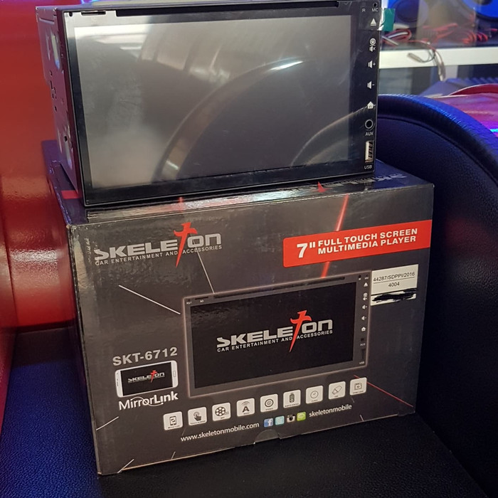 HEADUNIT DOUBLE DIN Skeleton seri SKT-6712