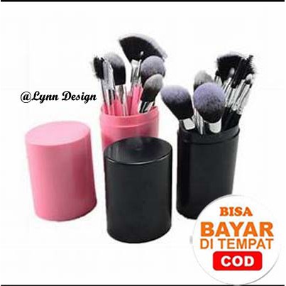 Kuas Make Up Tabung 10pcs Make Up Brush 10 Set In 1 Tube Import Murah_Lynn Design