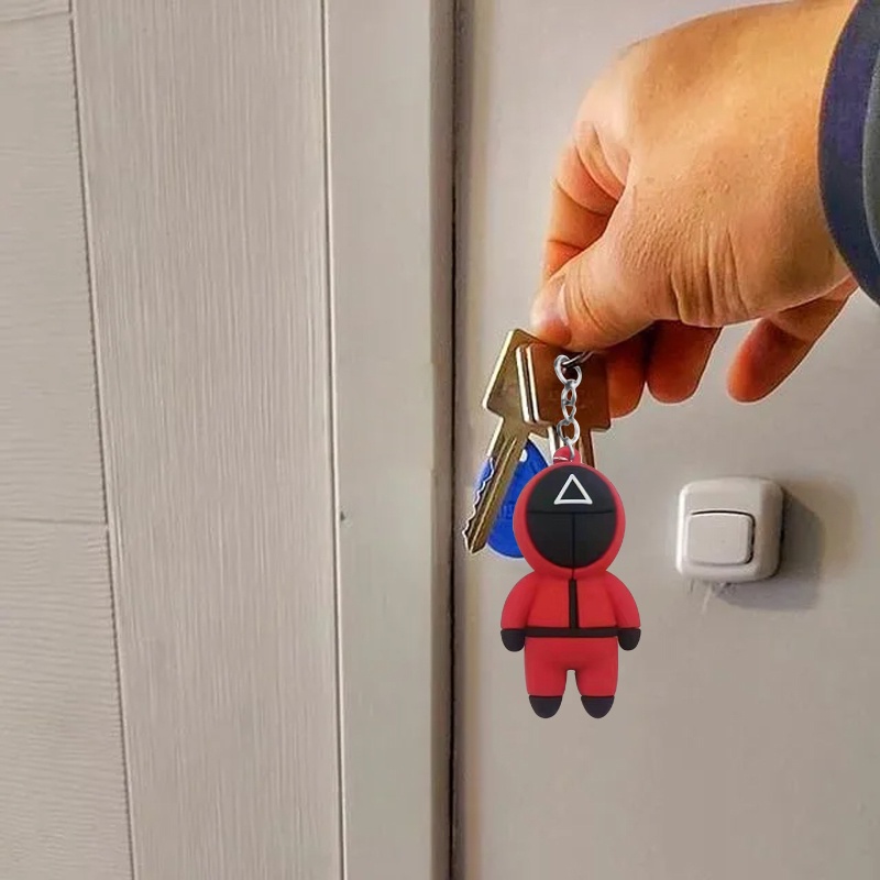 ready to ship !!! Juego de calamares llavero Squid game keychain key chain Hanging key pendant OWT