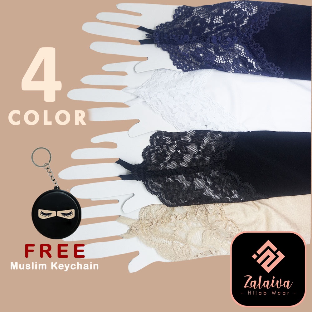 ZALAIVA  Handshock Renda Cincin Panjang Premium Manset Tangan Renda Wanita