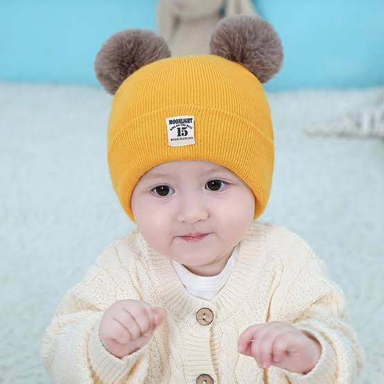 Kupluk Rajut Anak Pom-pom Couple (KUPLUK BRAYEN)