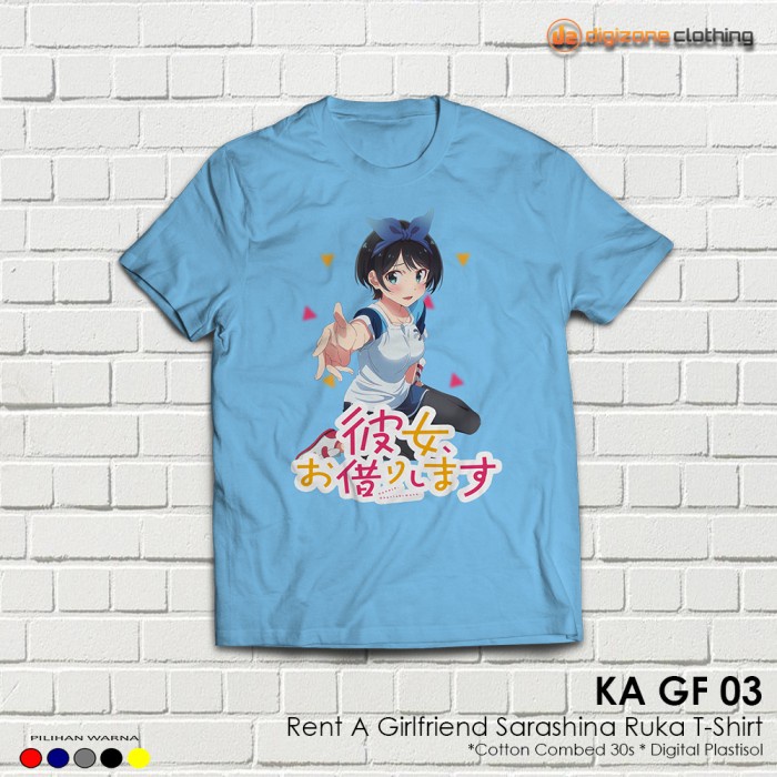 Kaos Anime Rent A Girlfriend Sarashina Ruka Kanojo Okarishimasu