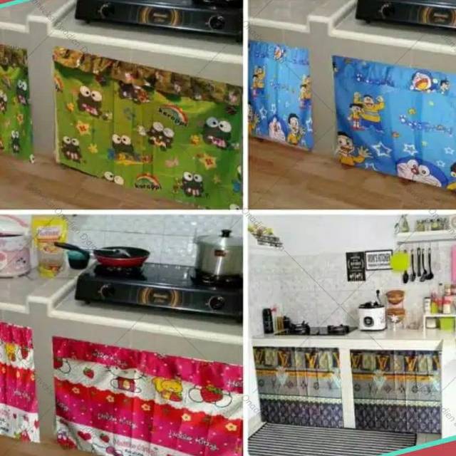 Gorden kolong dapur/gorden kolong karakter/gorden kolong meja