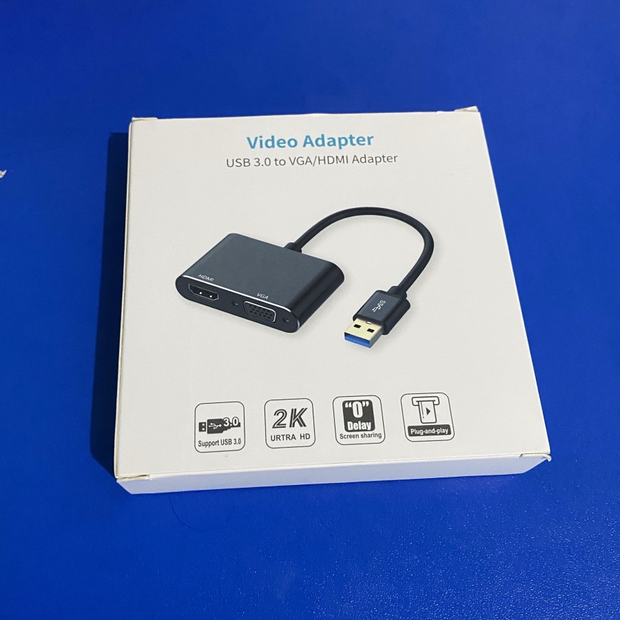 USB 3.0 To HDTV VGA Adapter Dual Output Lexcron Support Macbook