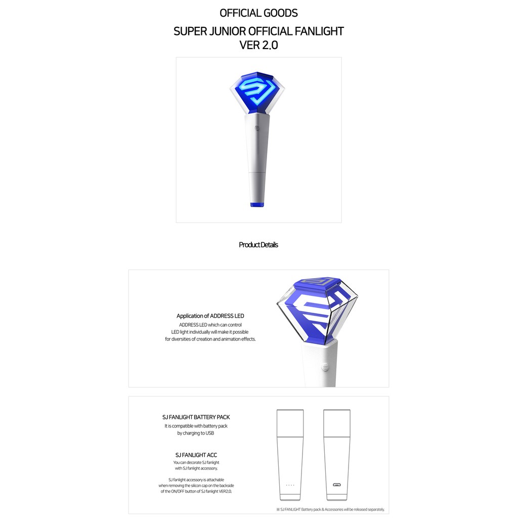 SUPER JUNIOR - Official Fan Light Stick VER.2.0