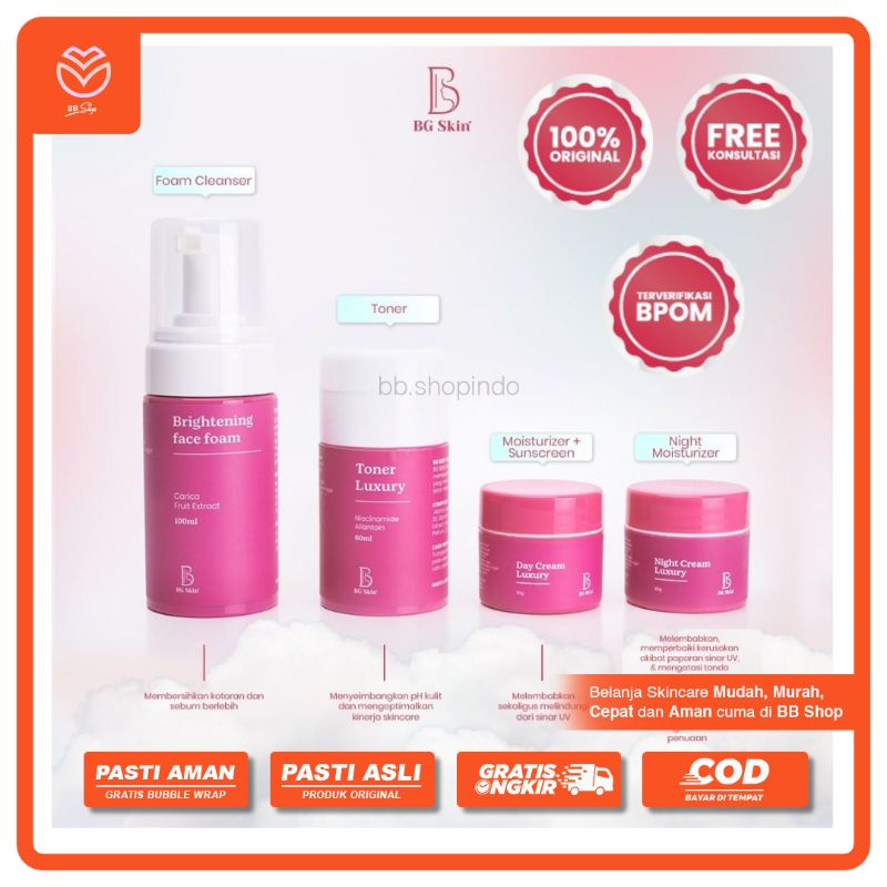 [Kemasan Terbaru] BG SKIN | Beauty Glow Skincare | Glowing skin ✨ Brightening - Basic - Acne - Plati