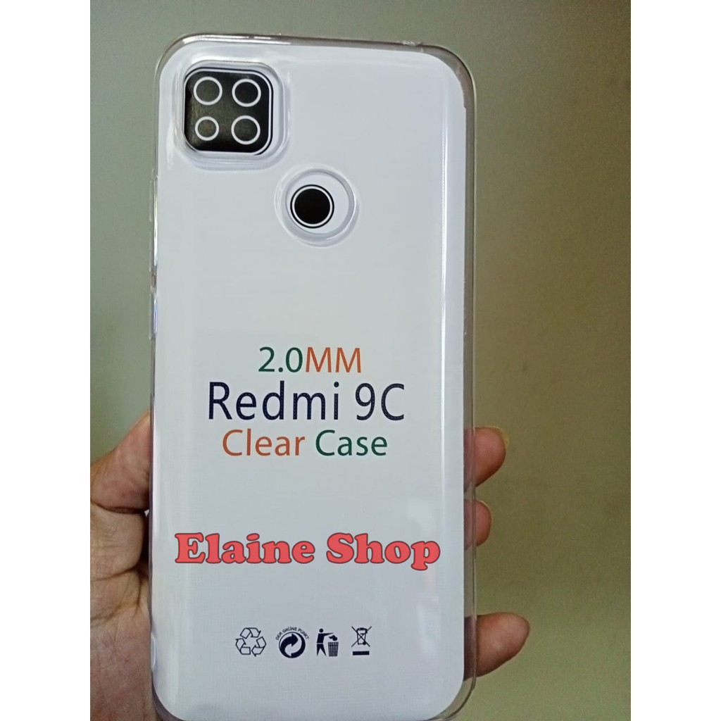 SOFTCASE Xiaomi Redmi 10A 10C Redmi 9 9A 9C Redmi 12 12C 13C CASE CLEAR HD PREMIUM Jelly Bening Tebal 2.0mm Xiomi 9C - PUTIH