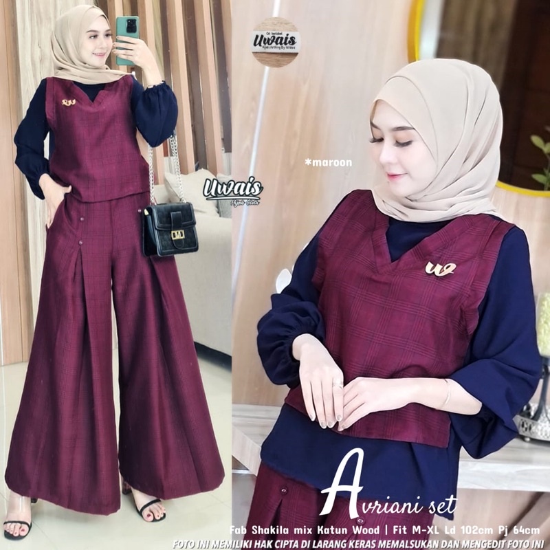 [BISA COD] AVRIANI SET // SETELAN WANITA DAN REMAJA // ORI BY UWAIS