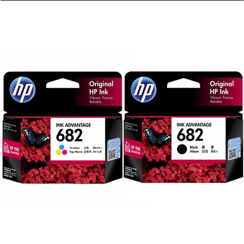 CARTRIDGE HP 682 COLOUR TINTA HP 682 BLACK ORIGINAL