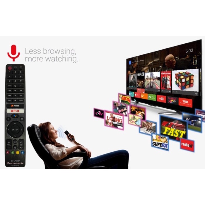 Remote Tv - Remot Remote Tv Sharp Smart Tv / Sharp Android Gb346Wjsa Original