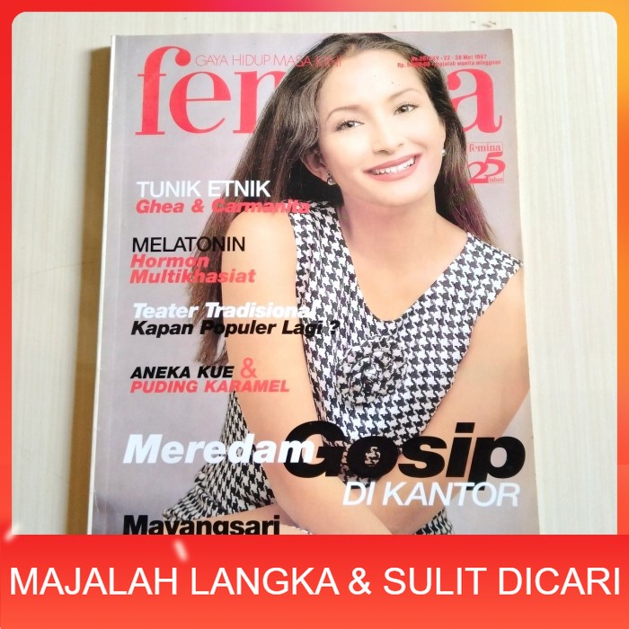 Majalah FEMINA No.20 Mei 1997 INNEKE KOESHERAWATI Langka