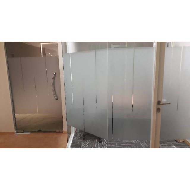 1 Satu ROLL 50 METER STIKER KACA POLOS SANBLAS STIKER KACA JENDELA RUMAH KANTOR