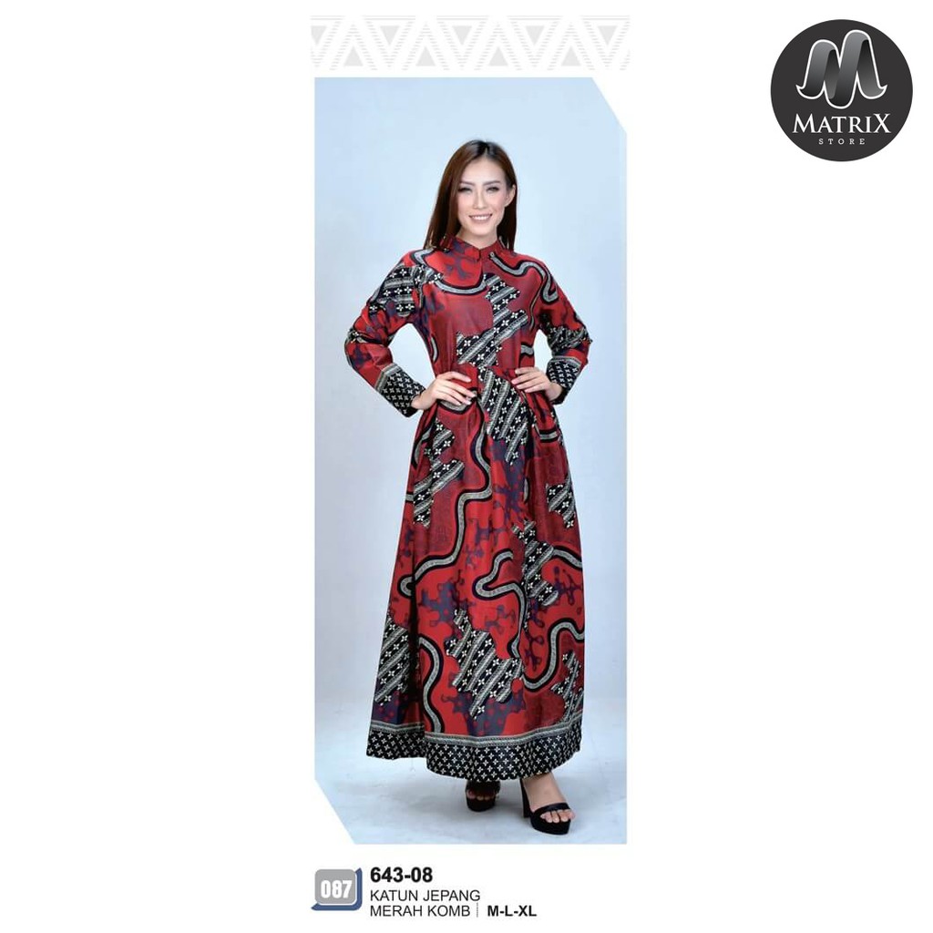 Gamis Batik Wanita Casual