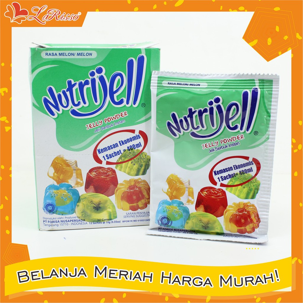 

NUTRIJELL EKONOMIS 10GR MELON - 1 BOX ISI 12PCS