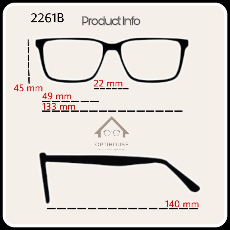 Frame kacamata Tevlo 2261B