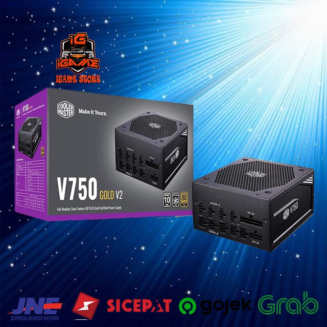 READY AGAN Cooler Master Power Supply V750 GOLD V2 Full Modular PSU UNTUK PC SULTAN