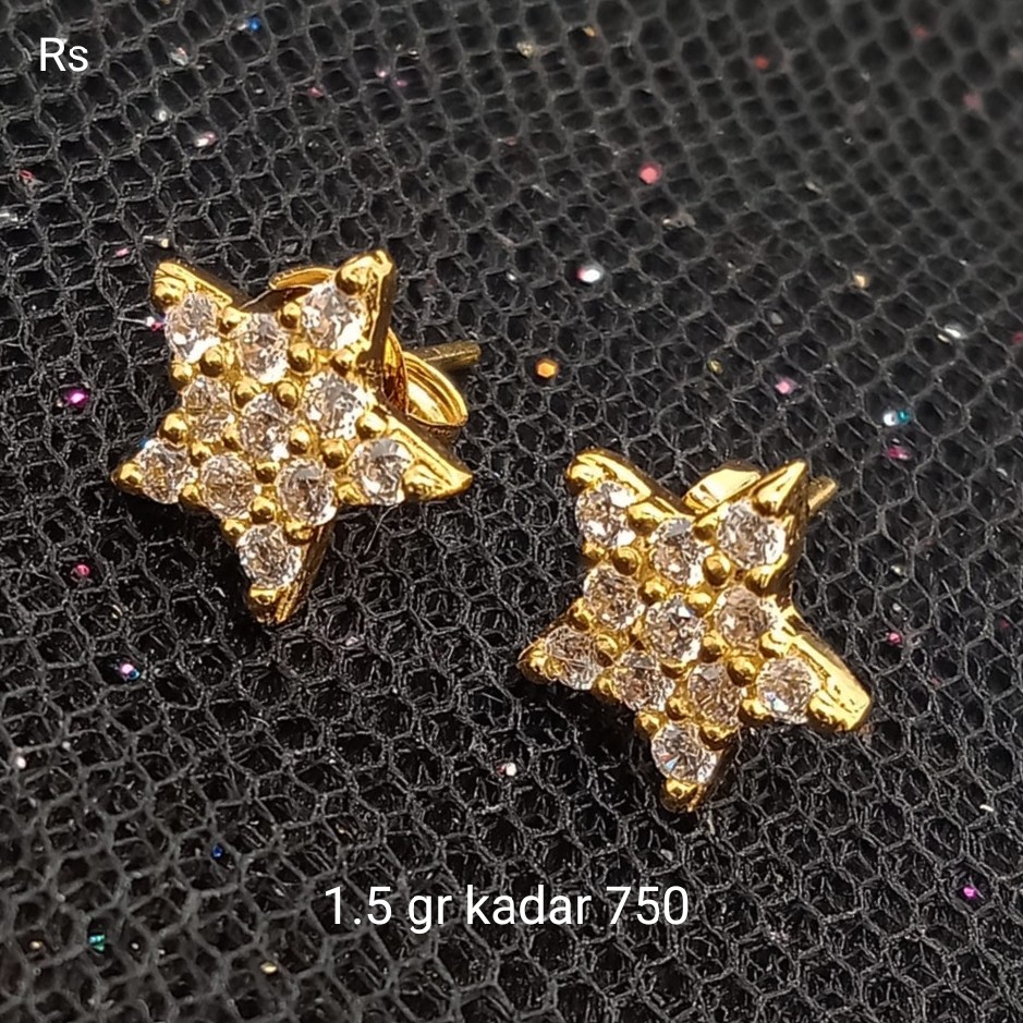 New Anting Emas 17K - 1.5 gr Kadar 750 - 1690