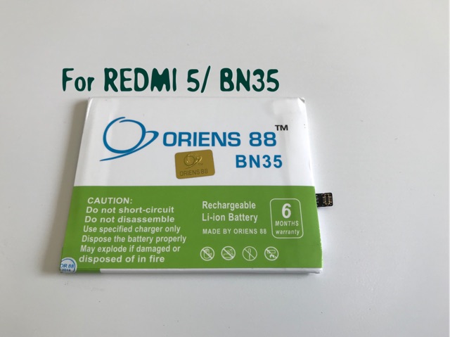 Baterai Batre Battery Double Power Xiaomi Redmi 5 BN35 OR88/ Oriens88