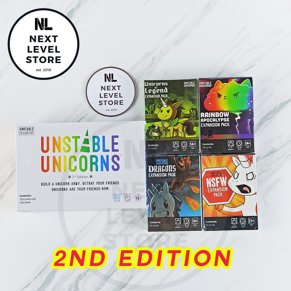 Unstable Unicorn COMPLETE SET + EXPANSION TERMURAH! READY STOCK! UNTUK ECER ADA DI LINK LAIN YA