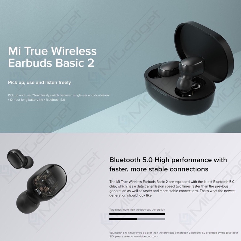 Headset Earphone Xiaomi Mi True Wireless Earbuds Basic