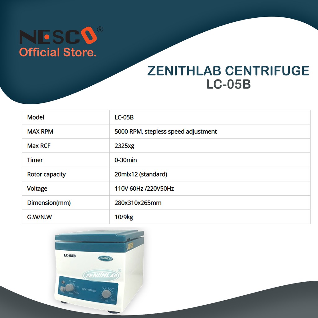 ZENITHLAB CENTRIFUGE, LC-05B