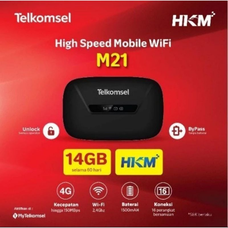 Modem HKM M21 Telkomsel Mobile Wifi Unlock All operator