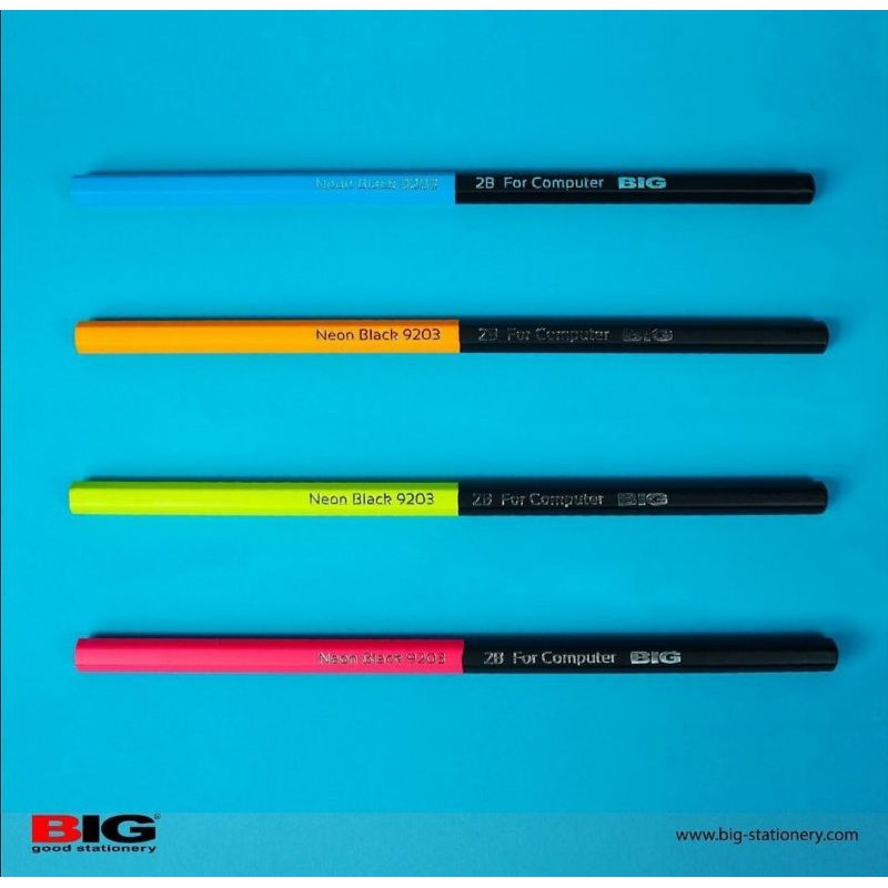 

Pensil BIG 2B Neon Black 9203 1box isi 12pcs
