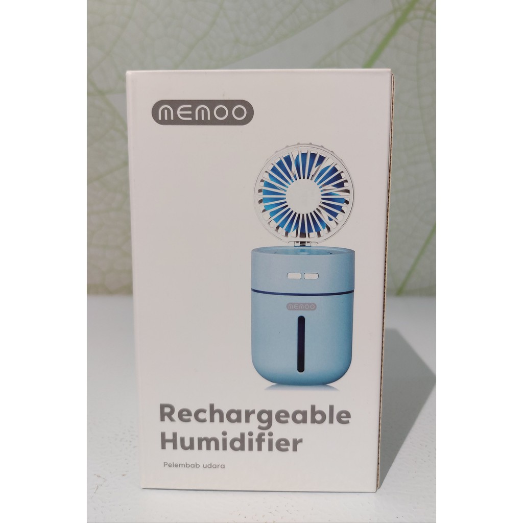 3 IN 1 KIPAS HUMIDIFIER 400ML / PELEMBAP RUANGAN / MINI RECHARGEABLE HUMIDIFIER