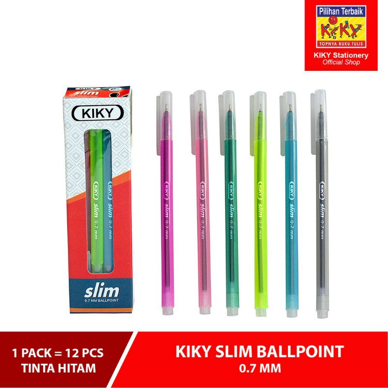 

Pulpen KIKY SLIM Tinta Hitam