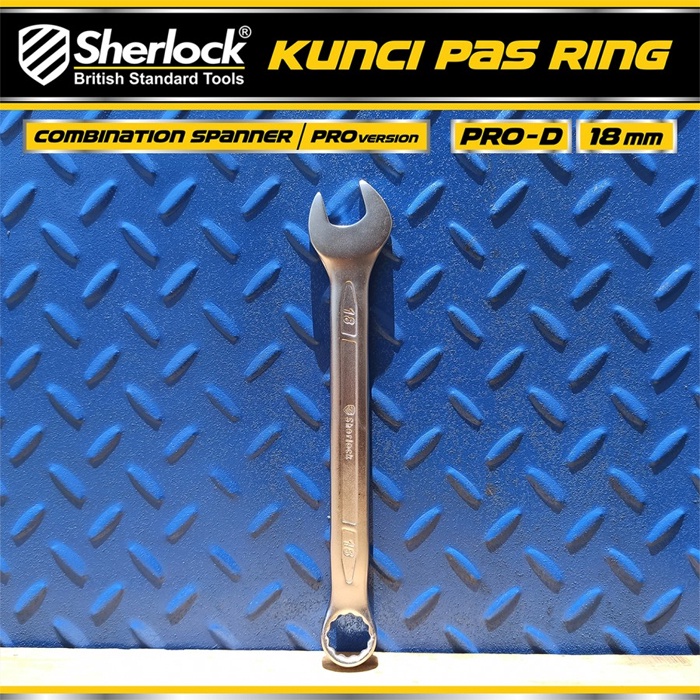 Kunci Pas Ring uk. 18 mm Original Sherlock (Pro-D Series) (1 Pcs)