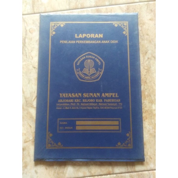 

Map Rapot Cetak Sablon, Karton No. 40 (Lengkap dengan isian Plastik)