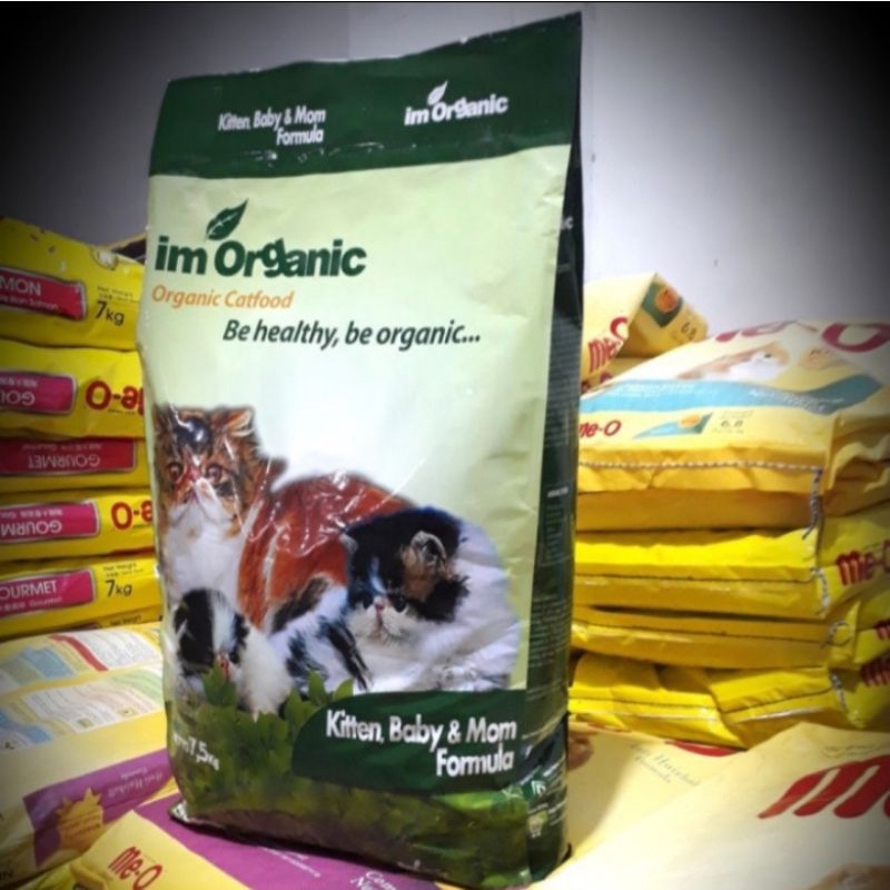 Grab/Gojek makanan kucing im organic kitten baby mom 7,5 kg
