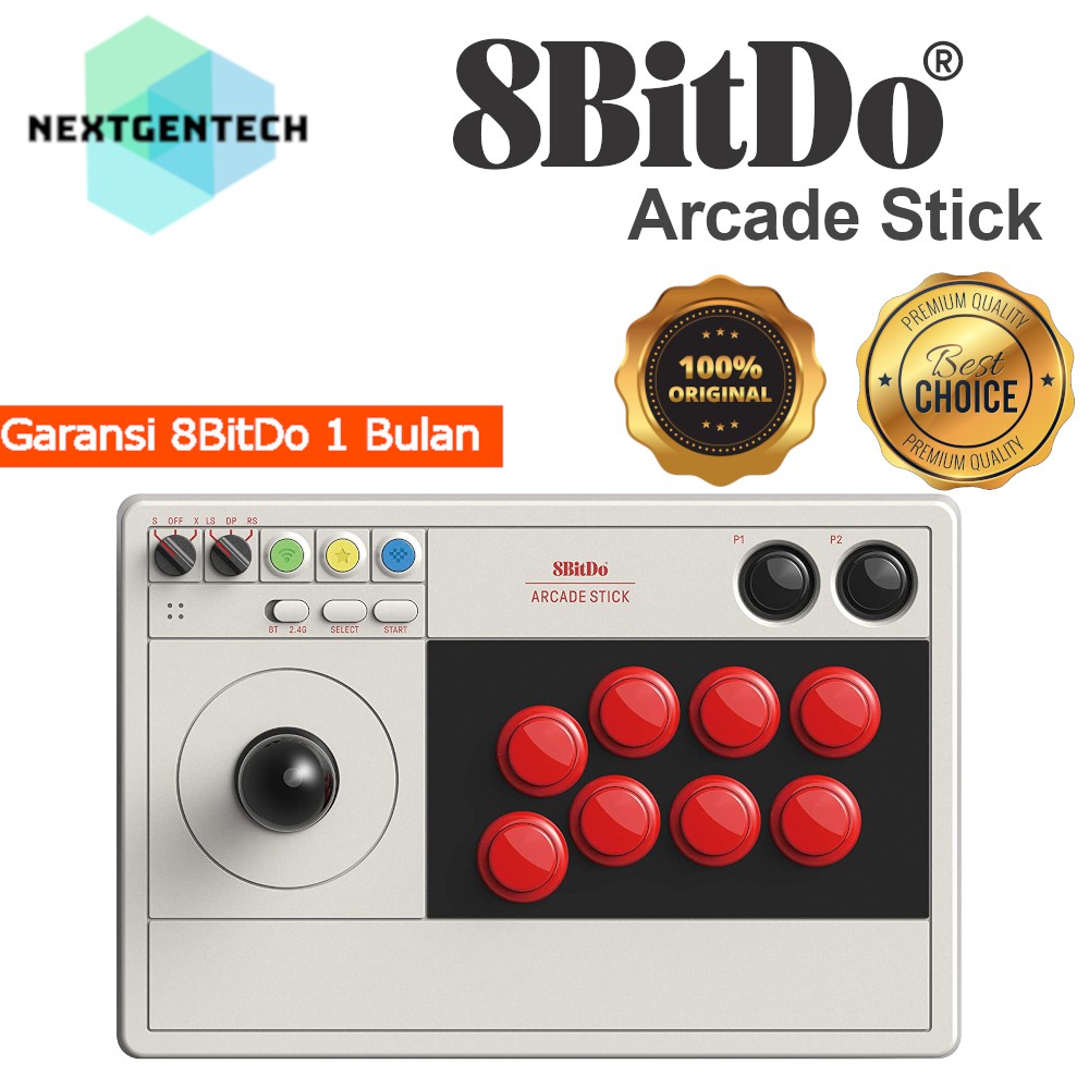 8BitDo Arcade Stick Fighting Stick Controller Gamepad For Switch &amp; Windows
