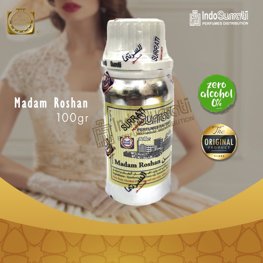 Parfum MADAM ROSHAN 100gr | Parfum Surrati | Surrati Perfumes | Bibit Minyak Wangi