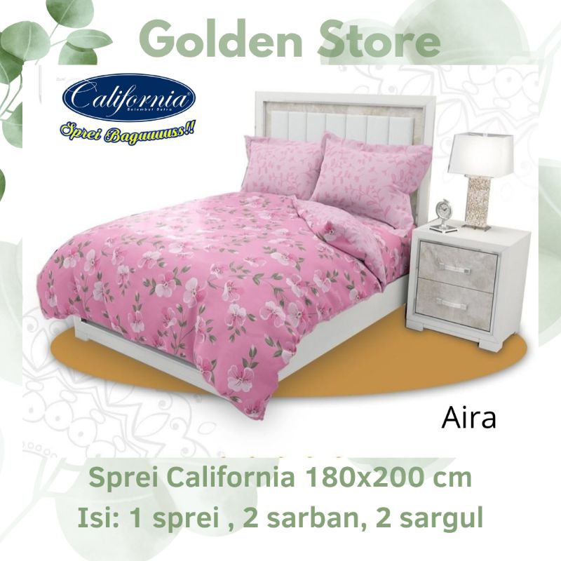 Sprei California 180x200 Motif Aira