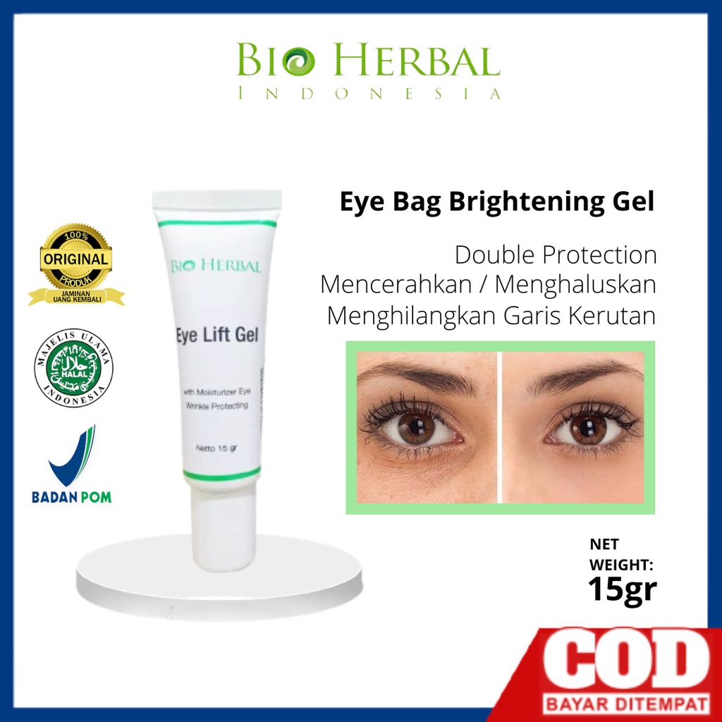 BIO HERBAL EYE LIFT GEL Perawatan Penghilang Kantung Mata PandaEye Lift Cream Gel Herbal Treatment Permanent Wanita dan Pria