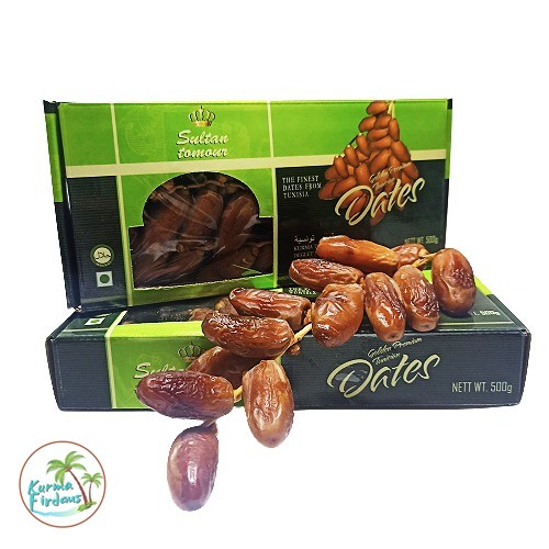 Kurma Tunisia Tangkai Sultan Tomour HIJAU 500 gr