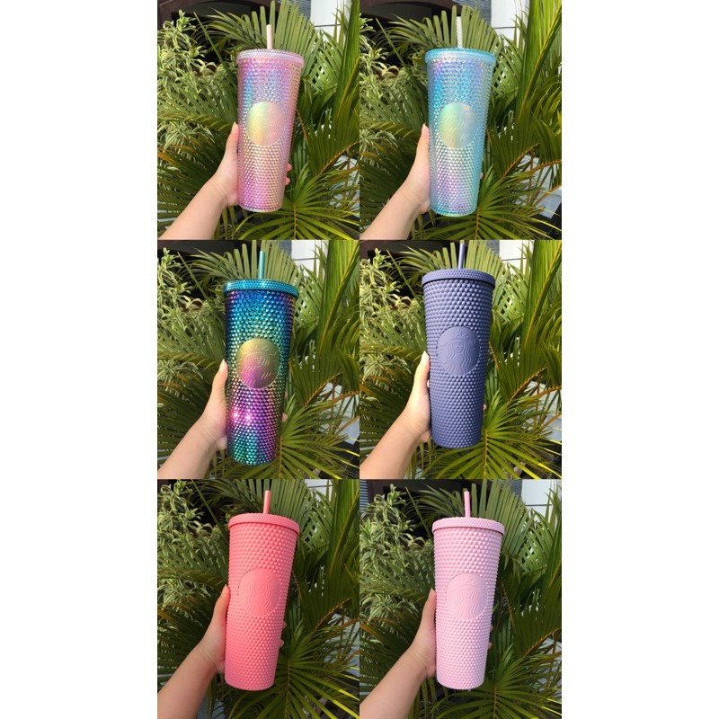 STUDDED STARBUCKS TUMBLER