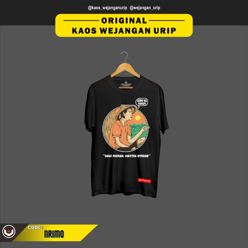 Kaos Wejangan Urip Nrimo Ing Pandum
