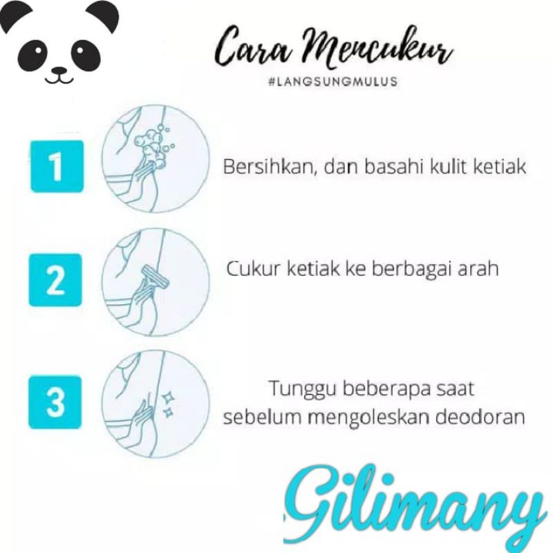 Alat Cukur Wanita Sensitive Isi 2 Razor Pisau Cukur (Mata 4&amp;6)⭐shopii-panda⭐