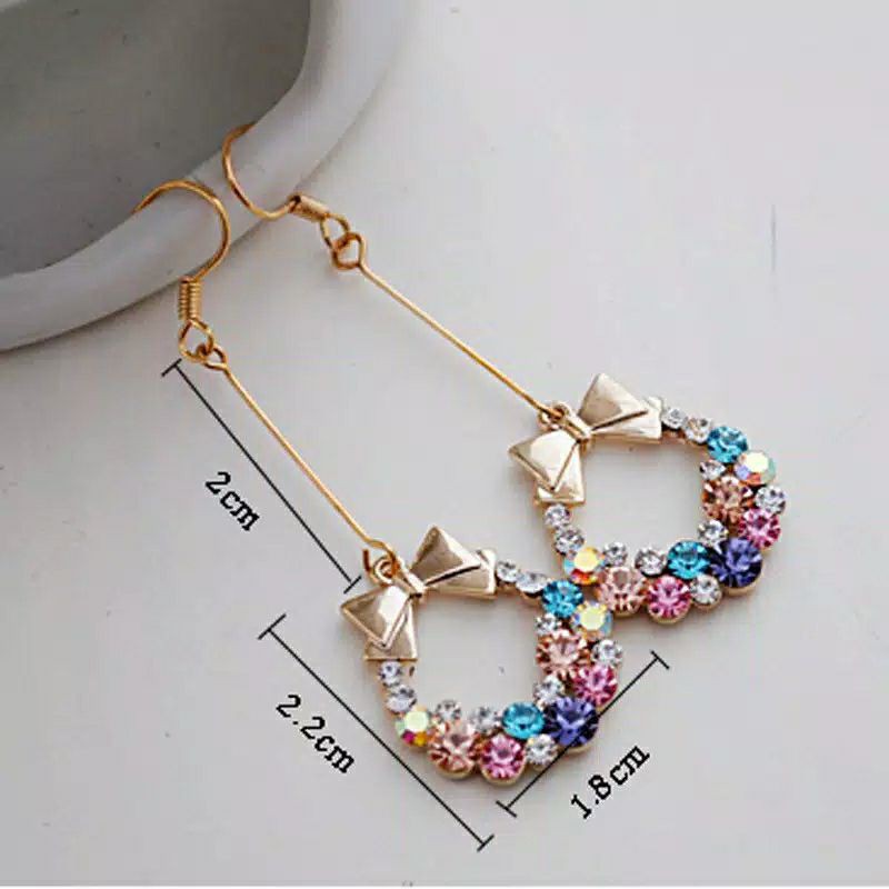 anting gantung model ribbon