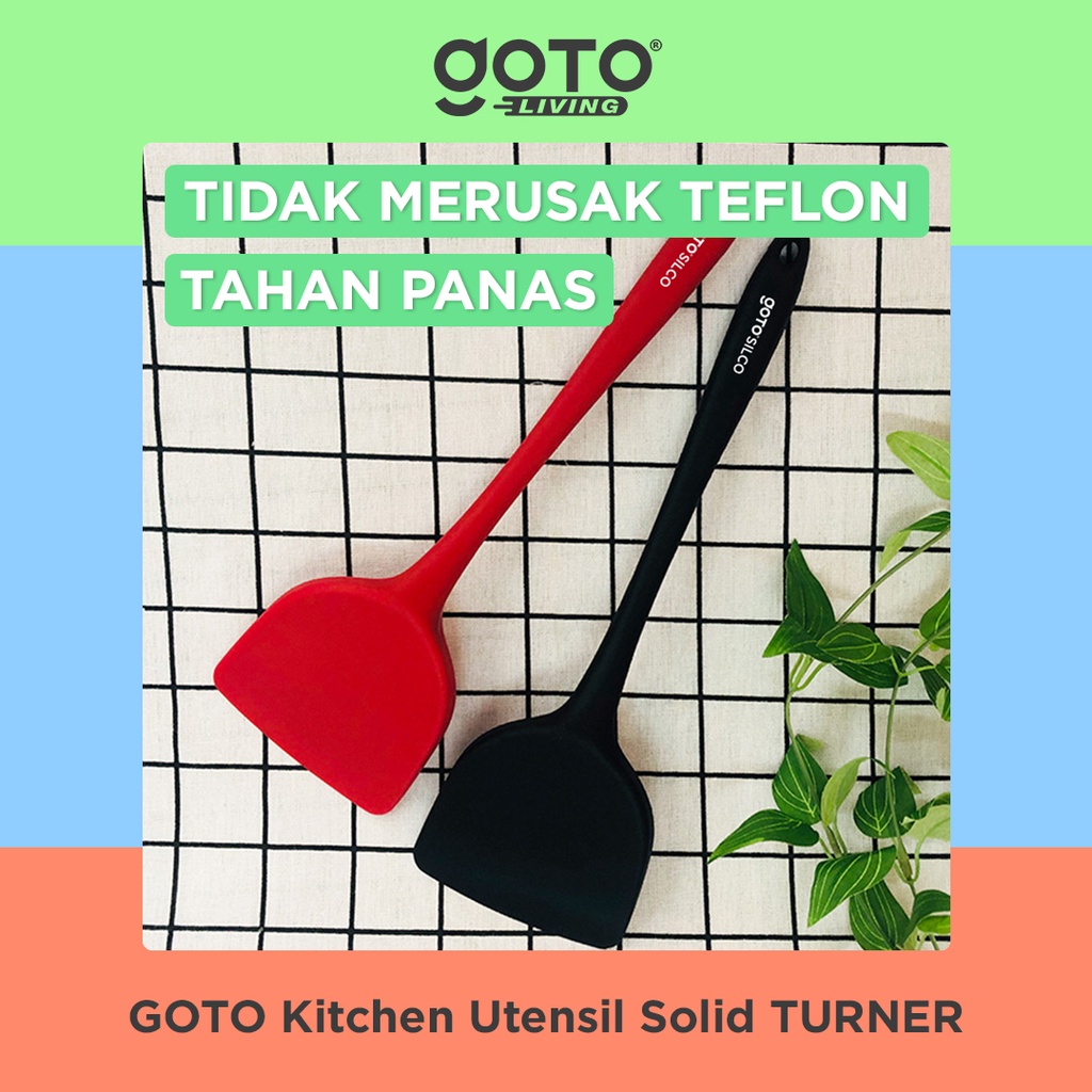 Goto Kitchen Utensil Silco Spatula Silikon Capitan Sendok Masak Dapur