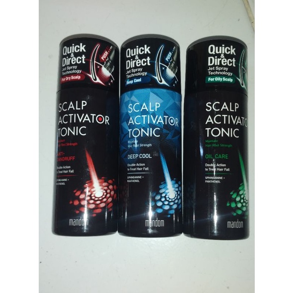 mandom scalp activator tonic 150ml,varian deep cool/anti dandruff/ oil care