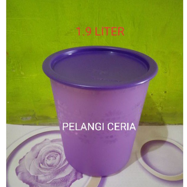 toples mosaic canister ungu 1.9 liter tupperware