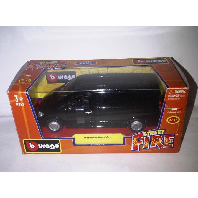 Diecast burago 1:32 Mercedes-Benz Vito hitam