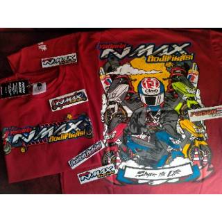 BAJU KAOS  T SHIRT DISTRO YAMAHA NMAX  MODIFIKASI MOTHAI 